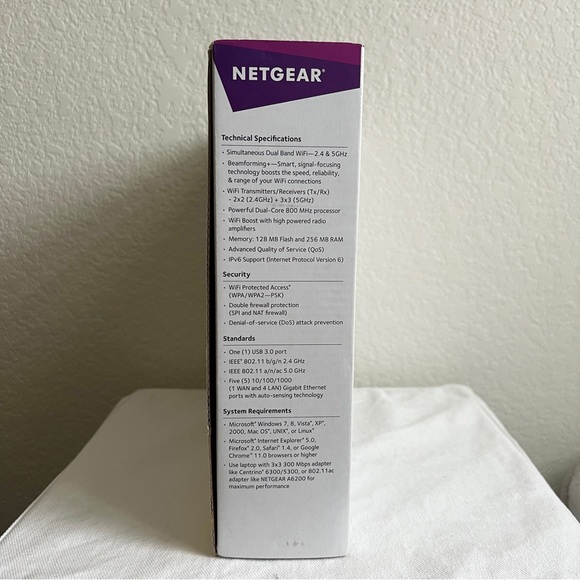 NETGEAR R6250 Smart Wi-Fi Router AC1600 Dual Band - Picture 3 of 4